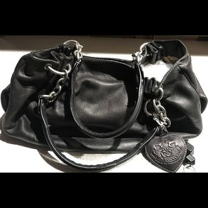 Gorgeous Black Leather Juicy Couture Hobo Bag